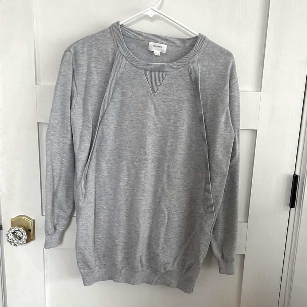 Gray Seraphine Crewneck Sweater